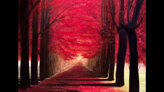 展示用絵画：桜道 [作者:よっしー]