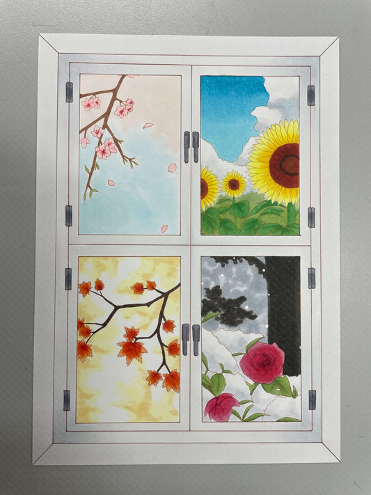 展示用絵画：四季 [作者:izu]