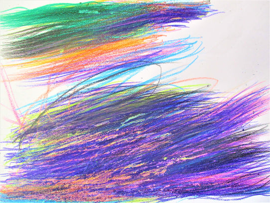 展示用絵画：虹色の世界 [作者:錦見みゆき]