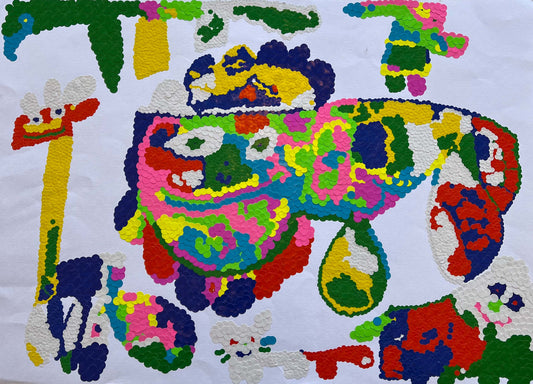 展示用絵画：動物 [作者:西岡浩司]