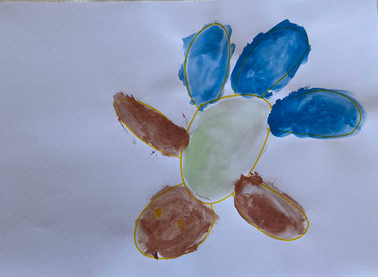 展示用絵画：カメさん [作者:西岡浩司]