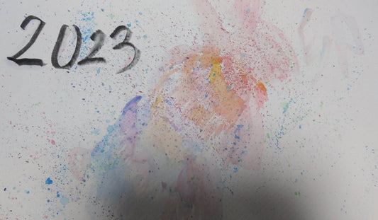 展示用絵画：春を告げる兎 [作者:朝ごはん]