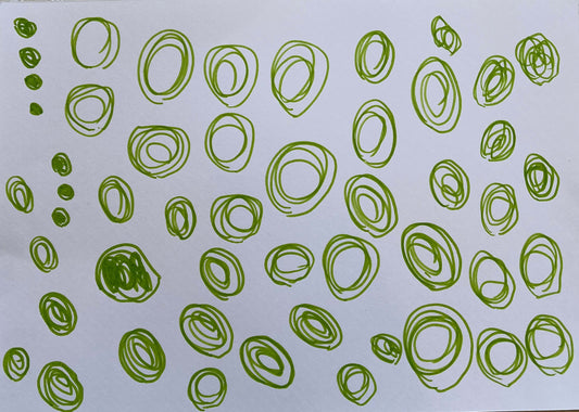 展示用絵画：まる [作者:橘浩也]