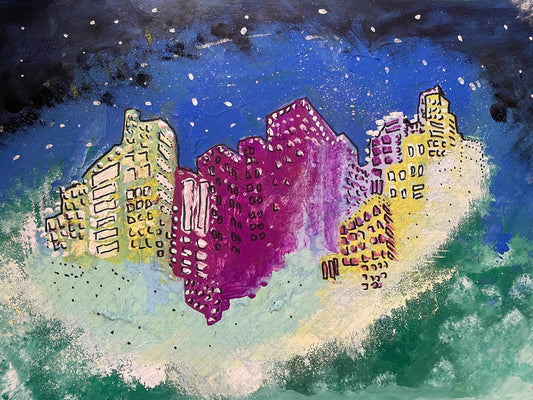 展示用絵画：Sweet Shower Town [作者:れいちょ]