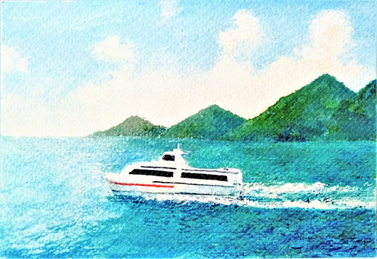 展示用絵画：出発 [作者:こころ]