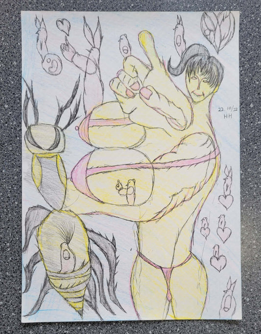 展示用絵画：表裏一体 [作者:橋本　秀嘉]