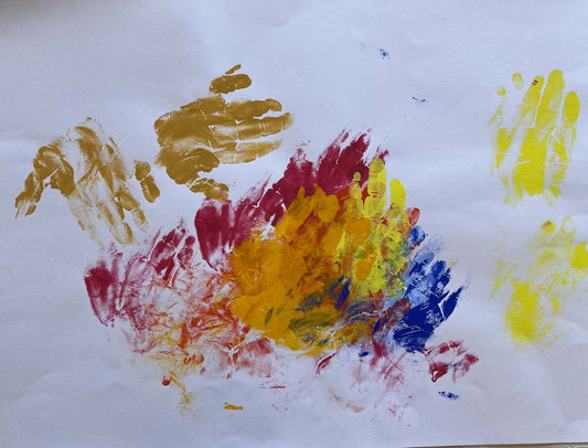 展示用絵画：ドカーン [作者:小山愛]