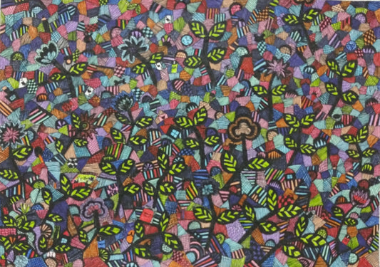 展示用絵画：芽生える [作者:さとうれなアートの世界]