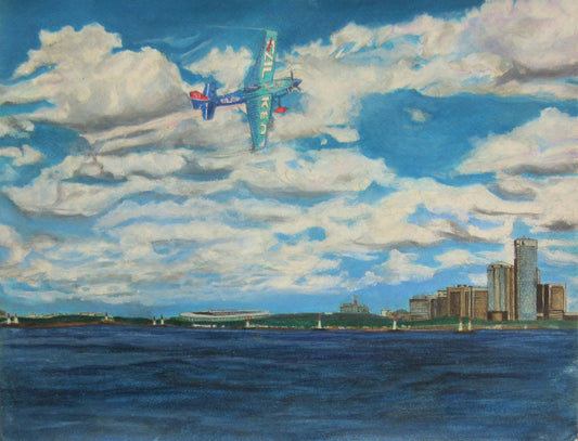 展示用絵画：最後の幕張エアレース [作者:海を見てる陽輔]