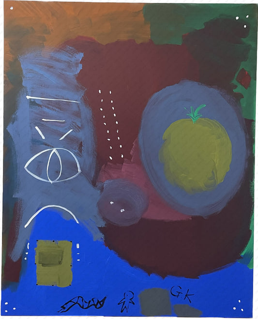 展示用絵画：崇高な景色 [作者:國貞幻矢]