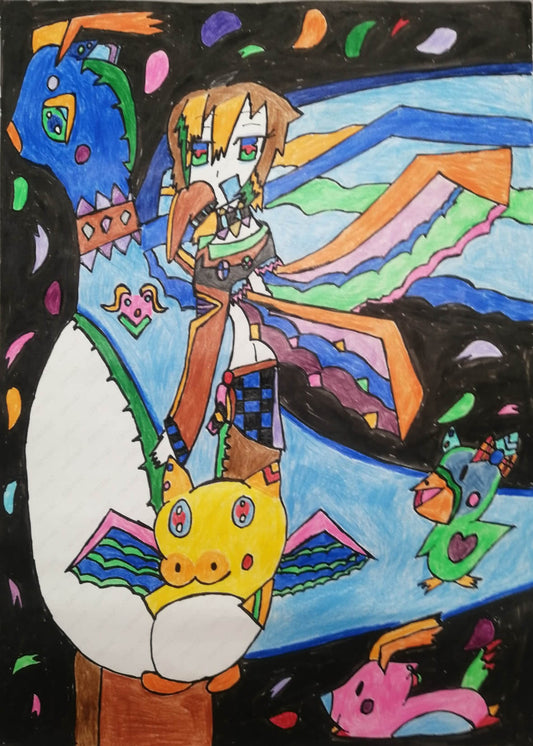 展示用絵画：LOVE POP① [作者:natsukari_CoCo]