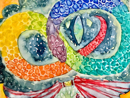 展示用絵画：メビウスの蛇 [作者:燈翠きよ]