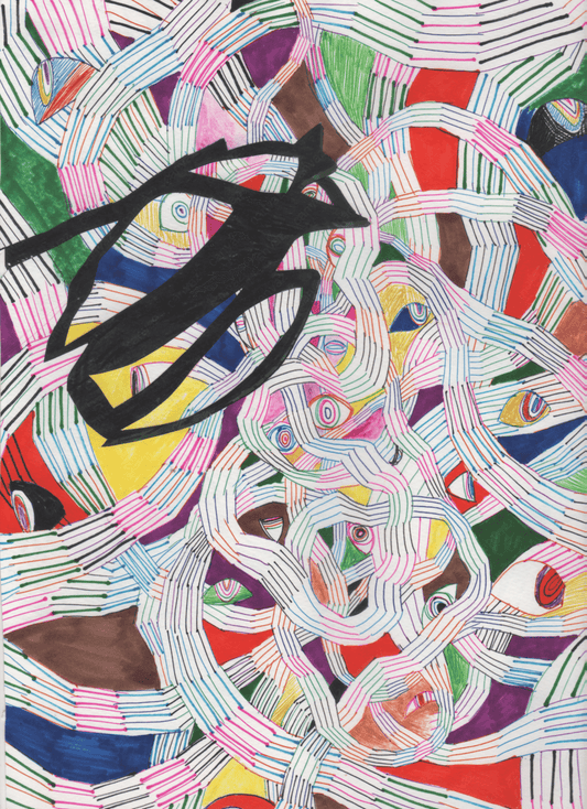 展示用絵画：感情 [作者:ともいきアート工房　チャム]