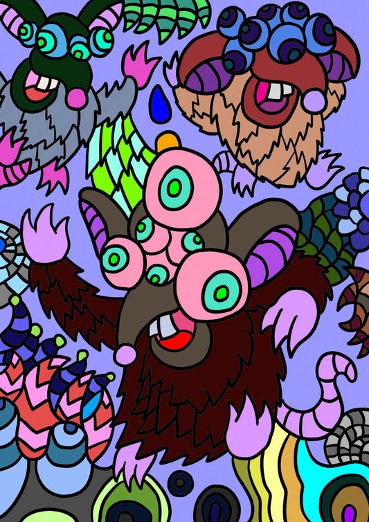 展示用絵画：多目鼠ラプソディー [作者:キセキ]