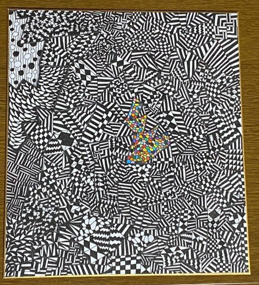 展示用絵画：本当に正しい判断なのか？ [作者:中満優生]