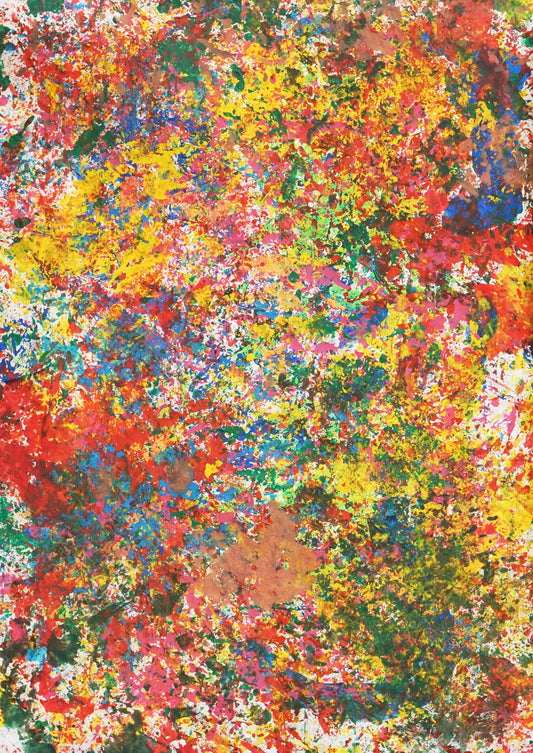 展示用絵画：トントントン [作者:片貝健祐]