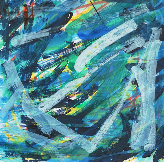 展示用絵画：は～い [作者:林田英樹]