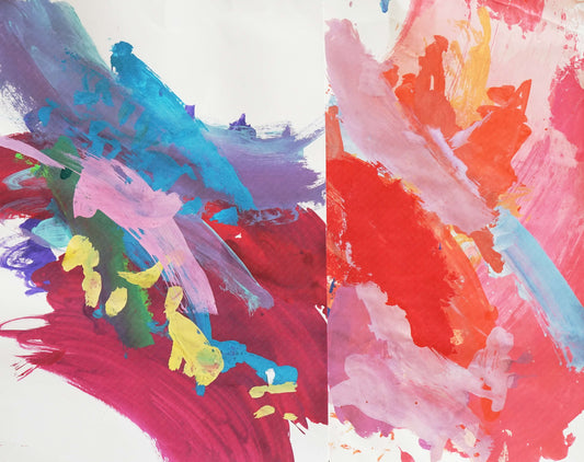 展示用絵画：ぴんくー [作者:川住いち子]