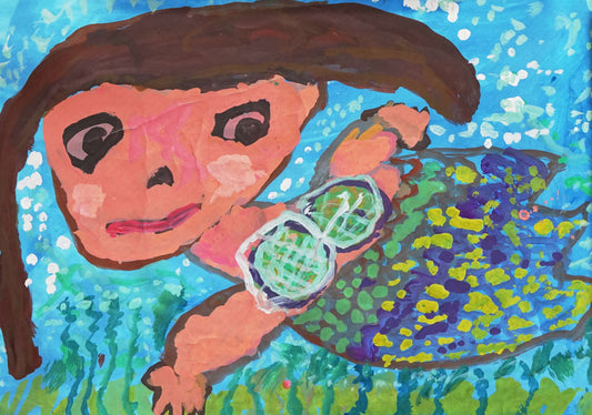 展示用絵画：マーメイド [作者:山﨑倫彬]