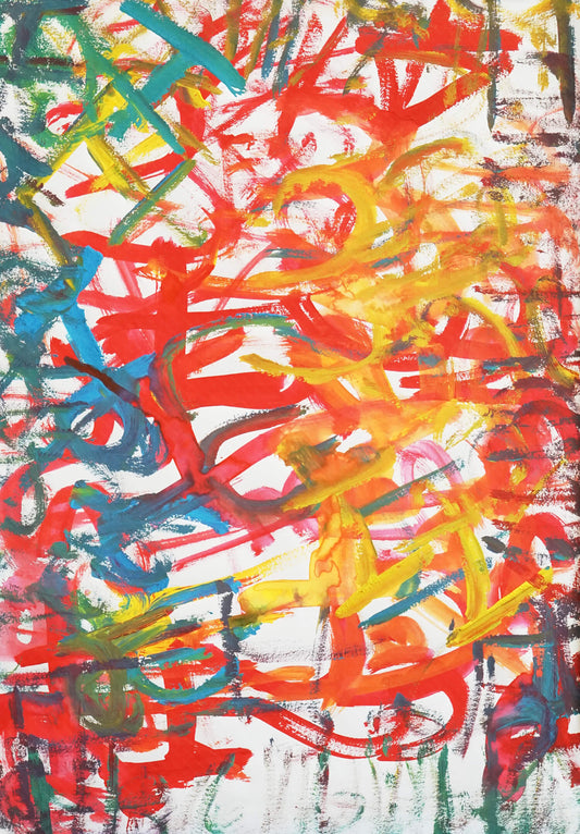 展示用絵画：バラバラ２ [作者:余川謙次]