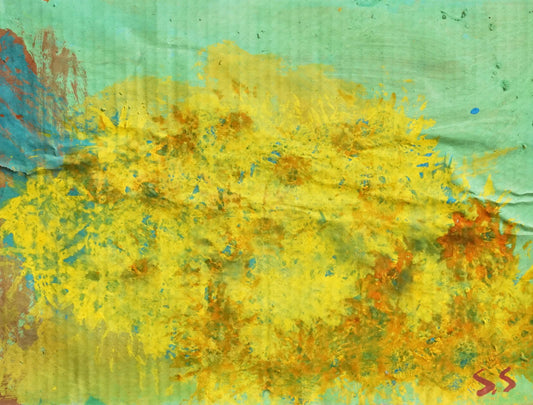 展示用絵画：ひまわり [作者:五月女聡]