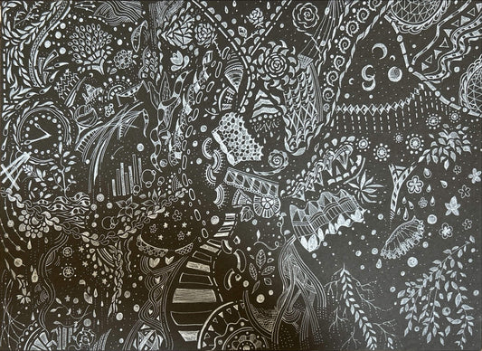 展示用絵画：無題 [作者:得永みち子]