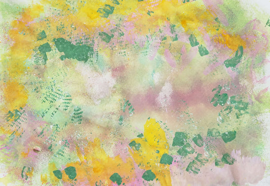 展示用絵画：無題A [作者:菅谷孝子]